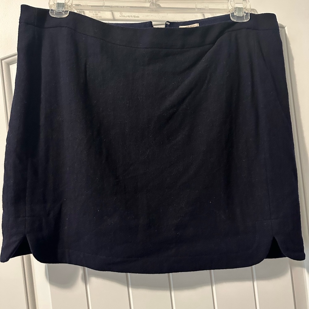 Navy J. Crew Mini Skirt